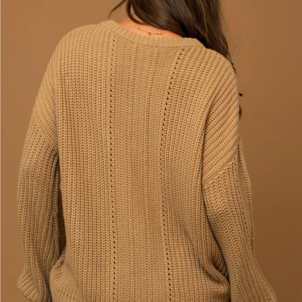 New braid knit sweater - Picture 2 of 3
